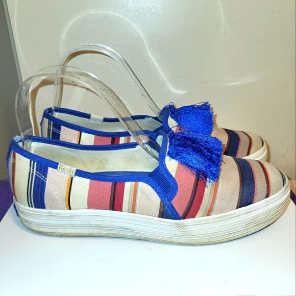 Kate Spade New York x Keds "Triple Decker" Canvas Slip-on Sneakers sz.8 Ret $125 - Picture 3 of 9